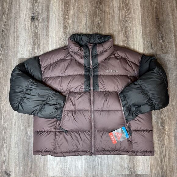 Columbia Pike Lake II Cropped Omni-Heat Puffer Jacket Women's Size-2XL Basalt